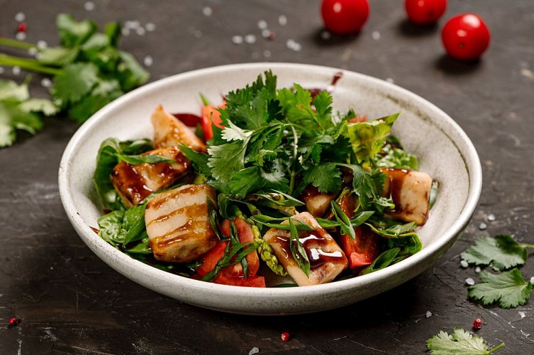 Ю С жаренными баклажанами